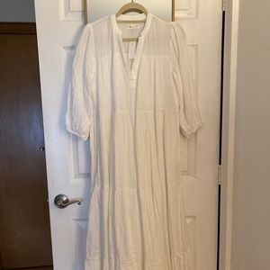 Lou & Grey tiered pocket maxi dress